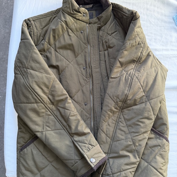 J. Crew Men's Khaki Quilted Field Jacket - Picture 2 of 3